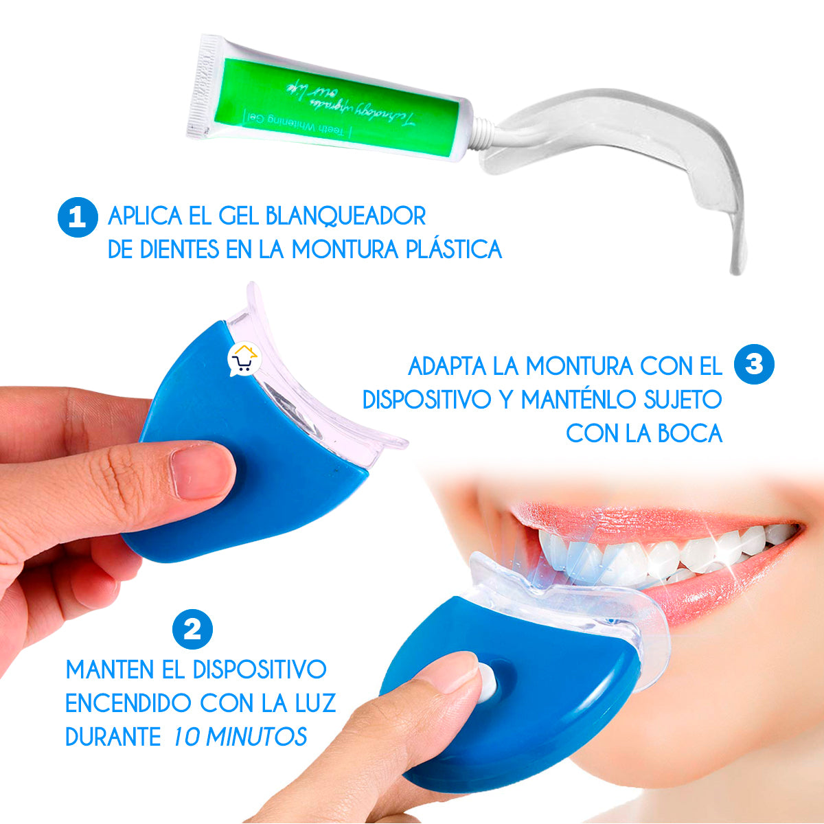 Blanqueador Dental – ✨ Logra Una Sonrisa Brillante y Blanca en Casa