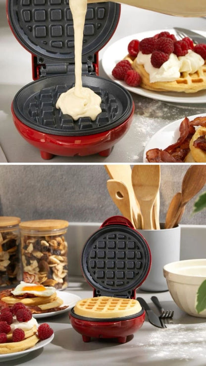 Mini Waflera Personal: Waffles Deliciosos en Minutos, ¡Sencillo y Rápido! 🧇✨